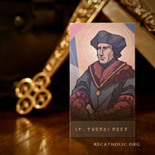 Load image into Gallery viewer, Virtue Cards - St. Thomas More // Fortitude (50 Cards)