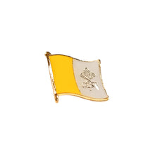 Load image into Gallery viewer, The Proud Papist's Pontifical Pin - Vatican Flag
