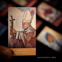 Load image into Gallery viewer, Virtue Cards - Pope St. John Paul II // Hope (Wholesale - 5 Pack)