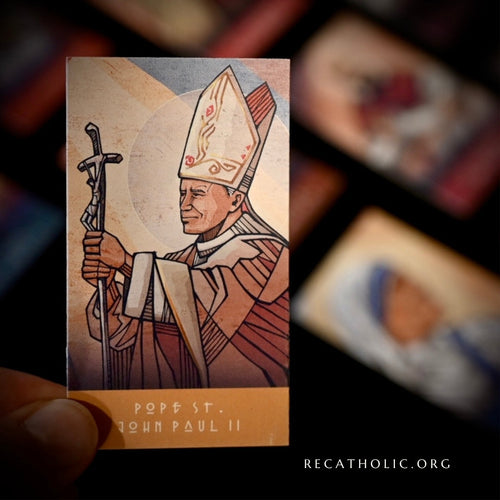 Virtue Cards - Pope St. John Paul II // Hope (Wholesale - 5 Pack)