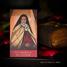 Load image into Gallery viewer, Virtue Cards - St. Thérèse of Lisieux // Humility (Wholesale - 5 pack)