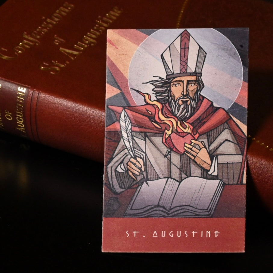 Virtue Cards - St. Augustine // Temperance (Wholesale - 5 Pack)