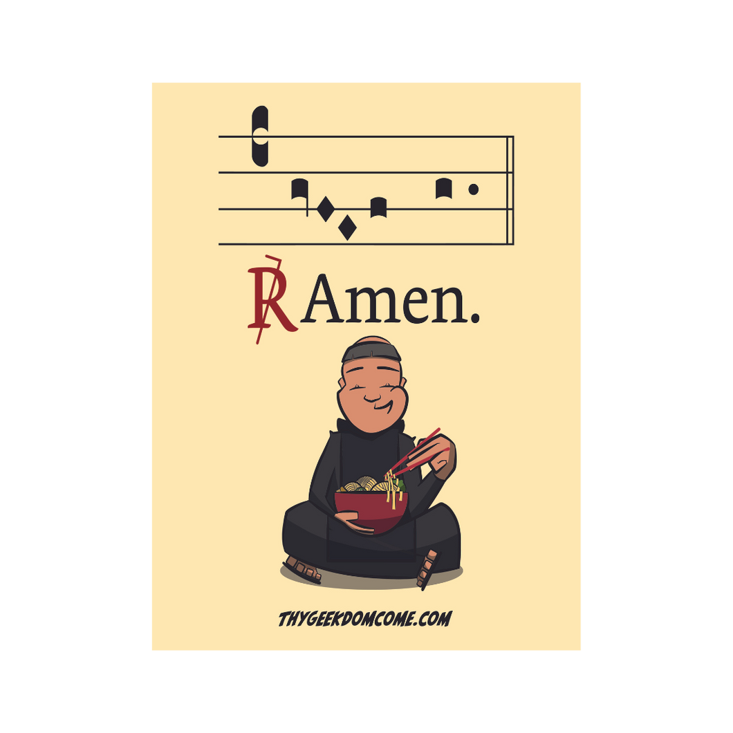 Catholic Sticker: R:Amen. - Wholesale (Set of 5)