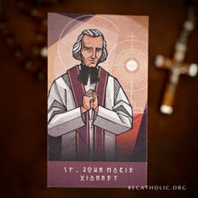 Load image into Gallery viewer, Virtue Cards - St. John Vianney // Confession (50 Cards)