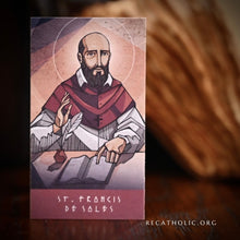 Load image into Gallery viewer, Virtue Cards - St. Francis de Sales // Patience (50 Cards)