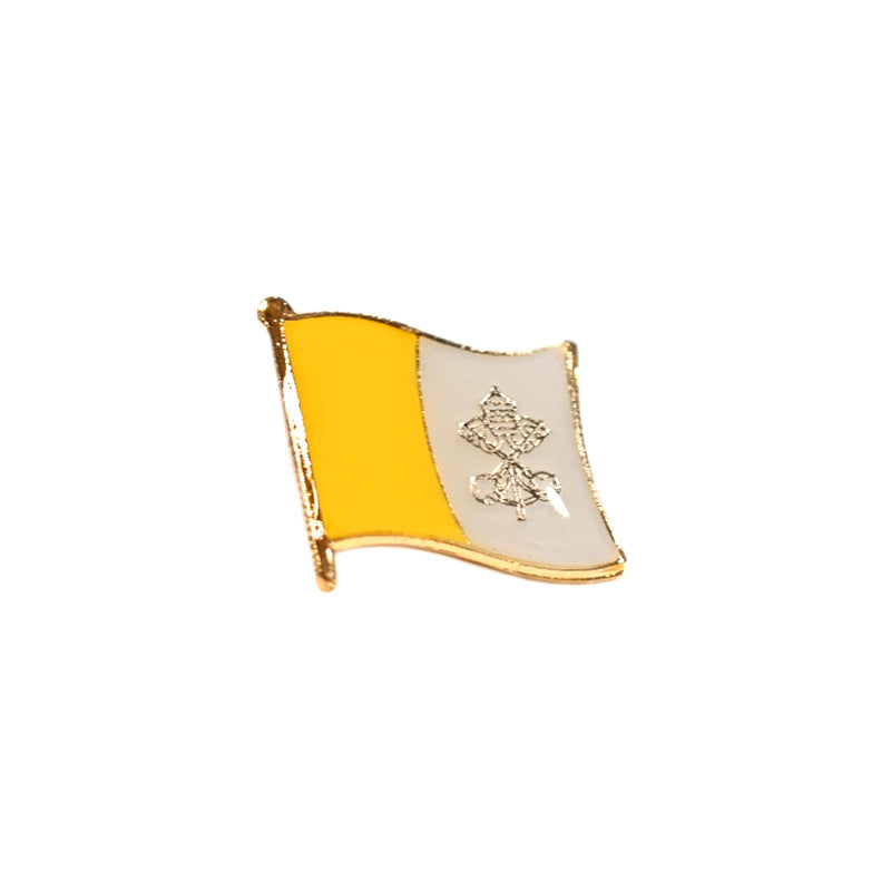 The Proud Papist's Pontifical Pin - Vatican Flag – Catholic Card Game